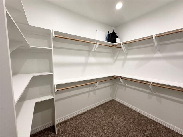 114 Hayes Church Rd, Franklin, TX 77856 - walk in closet with dark colored carpet