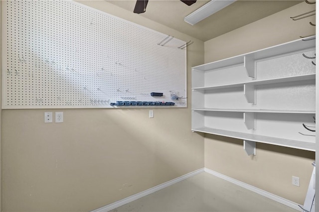 5104 Stonewater Loop, College Station, TX 77845 - storage room with a ceiling fan
