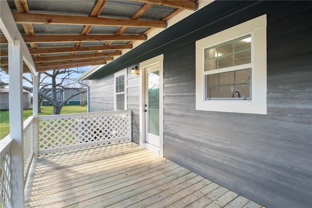 407 N Amthor St, Bellville, TX 77418 - view of wooden terrace