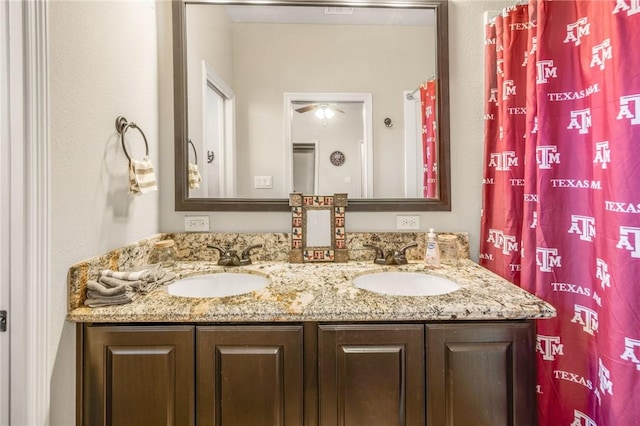 bathroom with vanity