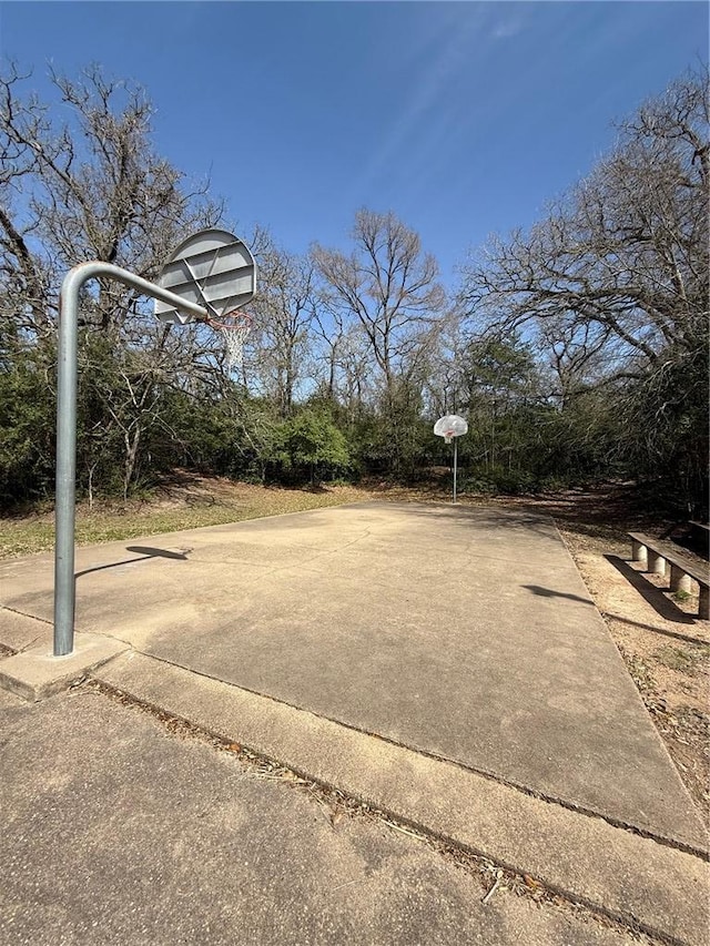 view of basketball court with community basketball court