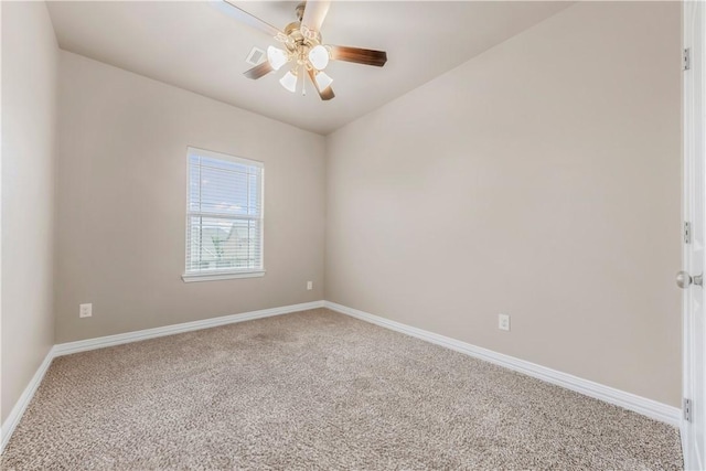 2609 Kimbolton Dr, College Station, TX 77845 - carpeted spare room with baseboards and ceiling fan