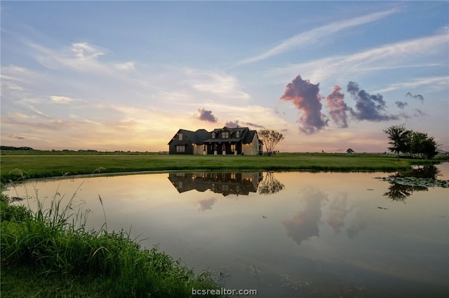 property view of water featuring a rural view