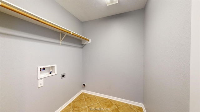 laundry area featuring washer hookup and electric dryer hookup