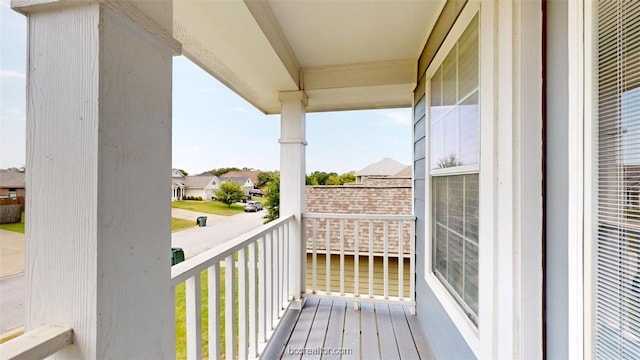 view of balcony