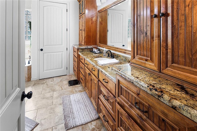 bathroom with vanity