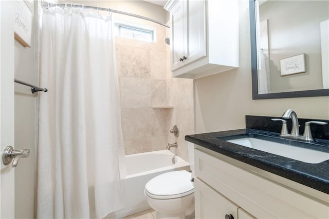 3089 Peterson Cir, Bryan, TX 77802 - full bathroom with toilet, shower / tub combo with curtain, and vanity