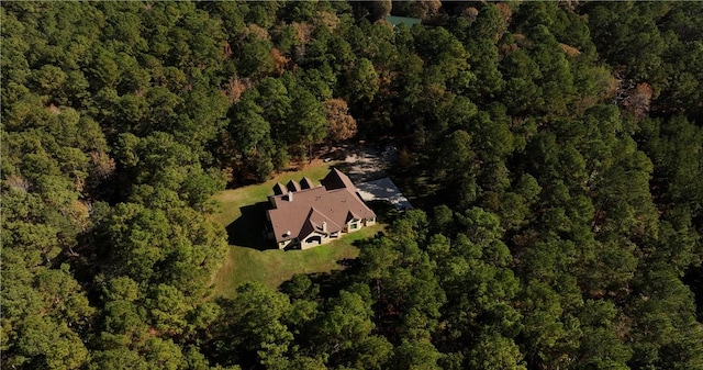1142 Fletcher, Anderson, TX 77830 - aerial overview of property's location with a heavily wooded area
