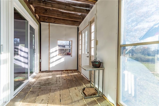 interior space featuring hardwood / wood-style floors