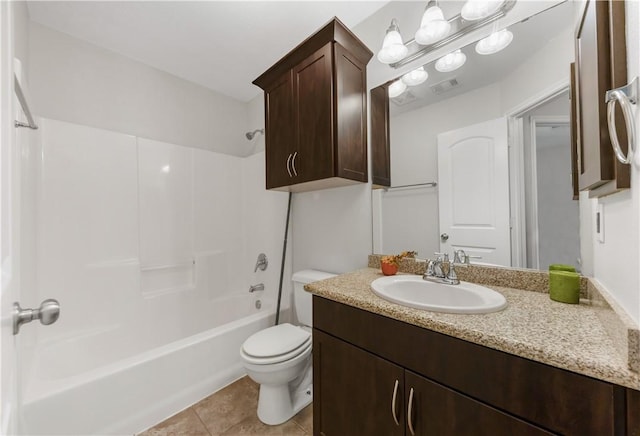 2031 Positano Loop, Bryan, TX 77808 - full bathroom with vanity,  shower combination, toilet, and tile patterned floors