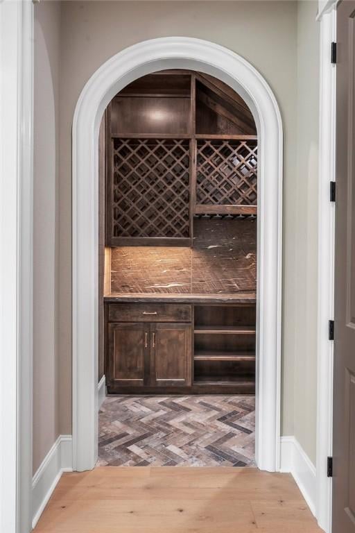 4724 Concordia Dr, Bryan, TX 77802 - wine area with brick floor