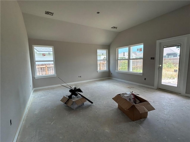 3140 Charge Ln, Bryan, TX 77808 - spare room with baseboards and lofted ceiling
