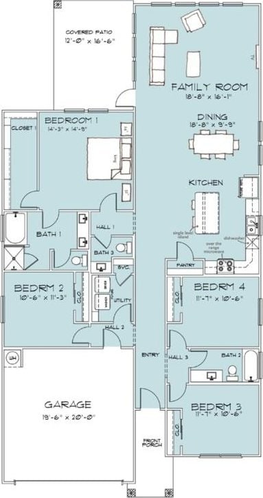 6303 Raleigh Dr, College Station, TX 77845 - floor plan / room layout