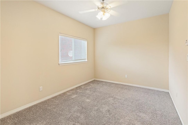 1198 Jones Butler Rd, College Station, TX 77840 - carpeted empty room with ceiling fan and baseboards