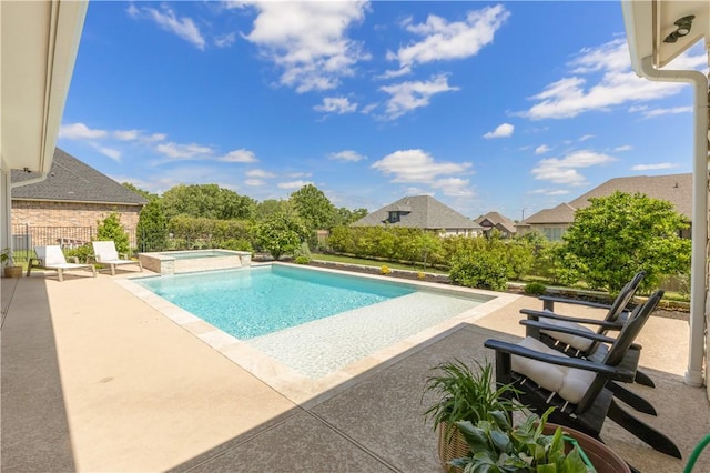 4435 Williams Lake Dr, College Station, TX 77845 - view of pool with a pool with connected hot tub and a patio