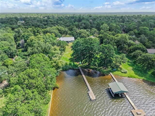 11188 Riley Green Rd, Franklin, TX 77856 - aerial view of a large body of water and a heavily wooded area
