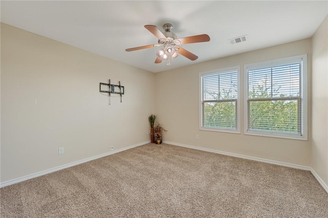 3609 Haverford Rd, College Station, TX 77845 - carpeted spare room featuring baseboards and ceiling fan