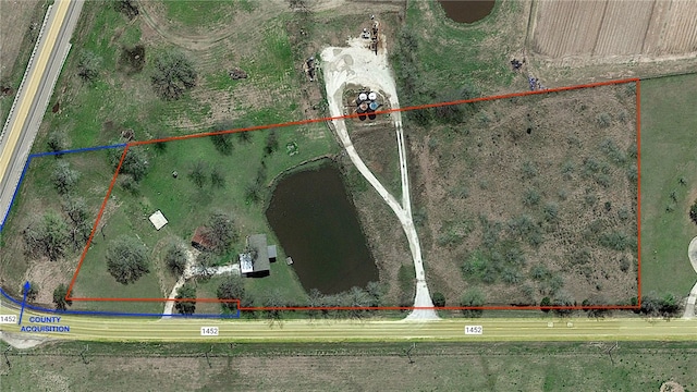 2095 Fm 1452 W, Madisonville, TX 77864 - aerial view of property's location featuring property parcel outlined