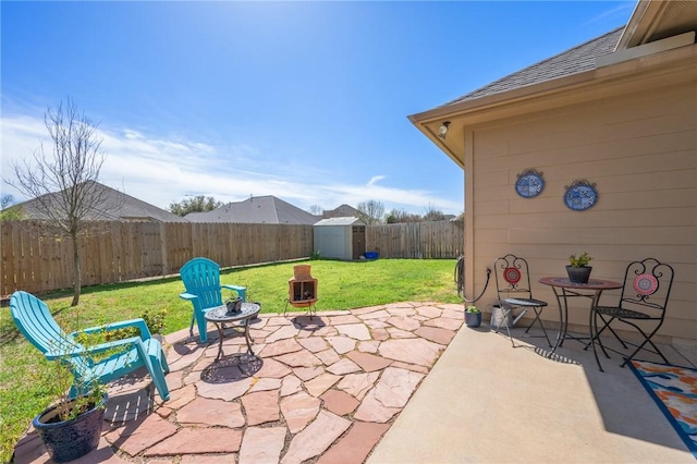 view of patio / terrace featuring a fenced backyard