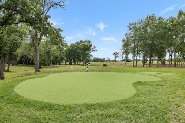 1923 County Road 202, Caldwell, TX 77836 - view of home's community featuring an area to practice putting and a lawn