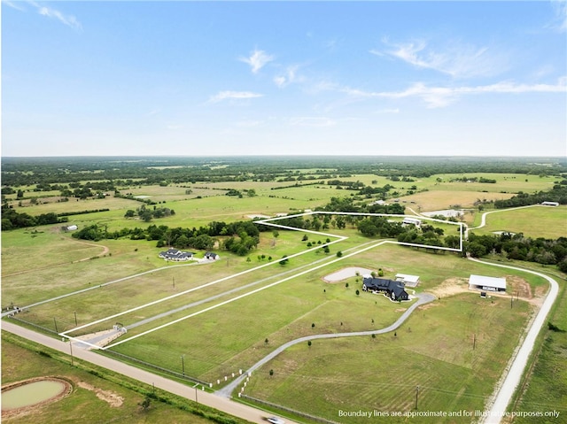 1923 County Road 202, Caldwell, TX 77836 - view of rural area with property parcel outlined and a pastoral area