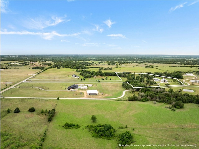 1923 County Road 202, Caldwell, TX 77836 - overview of rural landscape featuring property boundaries highlighted