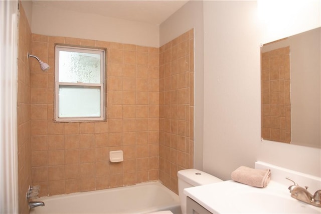 3023 Kim St, Bryan, TX 77803 - bathroom with vanity, toilet, and  shower combination