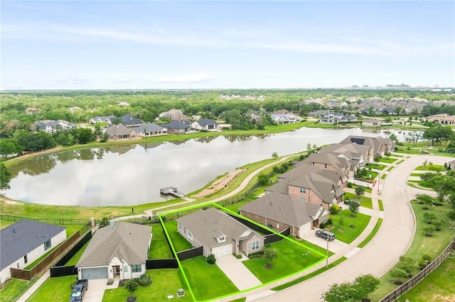1932 Sherrill Ct, College Station, TX 77845 - aerial view of residential area featuring a nearby body of water