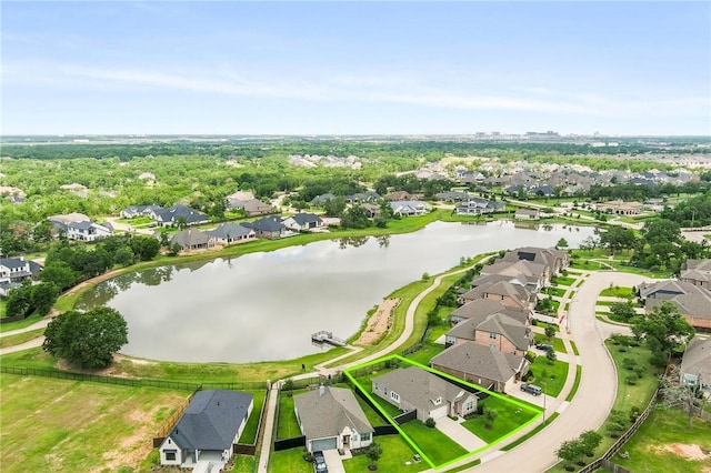 1932 Sherrill Ct, College Station, TX 77845 - aerial view of residential area featuring a nearby body of water
