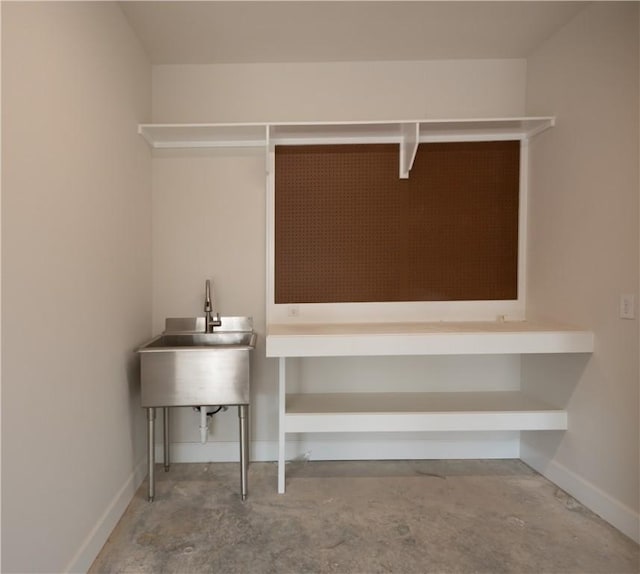 laundry room featuring sink