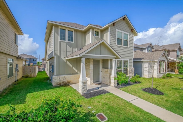 808 Mineral Wells Ln, College Station, TX 77845 - view of front of home with board and batten siding, a residential view, and a shingled roof