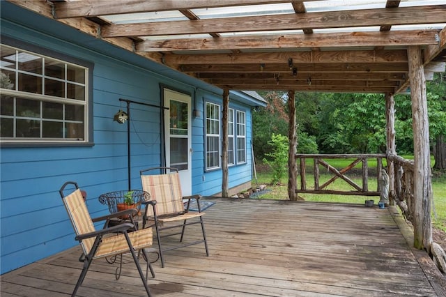 5270 Slippery Rock, Bryan, TX 77808 - view of wooden terrace