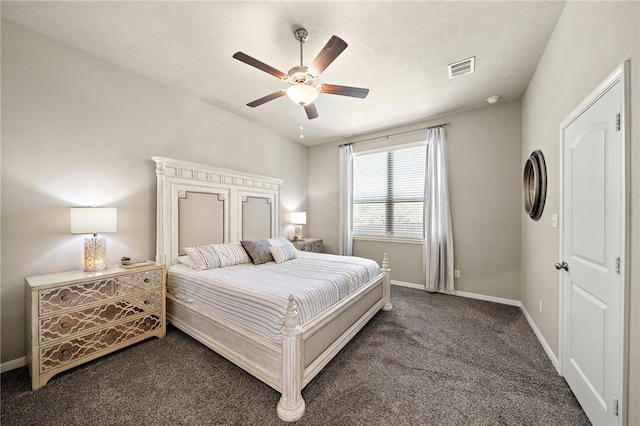 3860 Still Creek Loop, College Station, TX 77845 - bedroom with carpet flooring, baseboards, and a ceiling fan