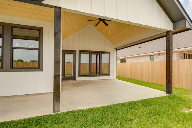 2802 Spector Dr, Bryan, TX 77808 - view of patio / terrace with a ceiling fan