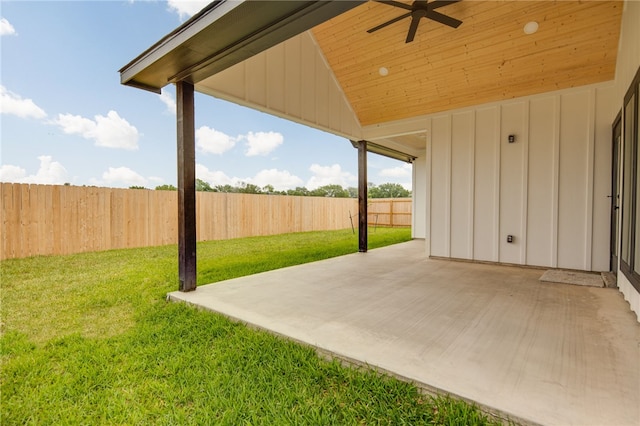 2802 Spector Dr, Bryan, TX 77808 - view of patio with ceiling fan
