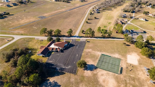 bird's eye view featuring a rural view