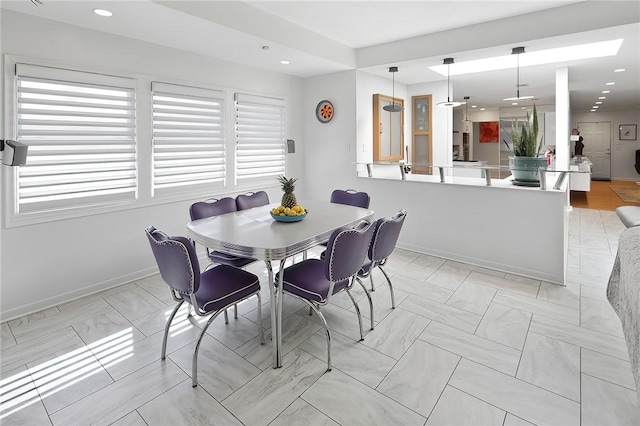 1013 Winding Rd, College Station, TX 77840 - dining space featuring recessed lighting and baseboards