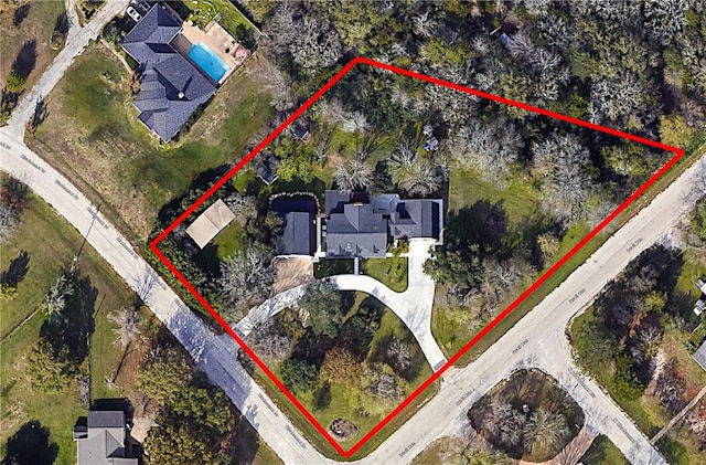 birds eye view of property