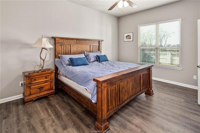 2025 Jester Trl, Bryan, TX 77807 - bedroom featuring wood finished floors and a ceiling fan