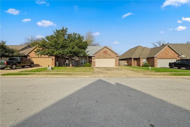 single story home featuring a garage