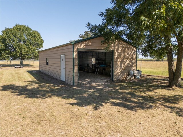 view of outdoor structure