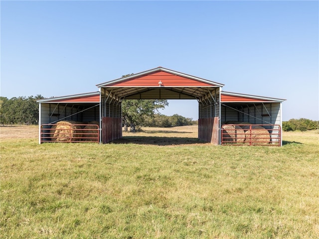 view of stable