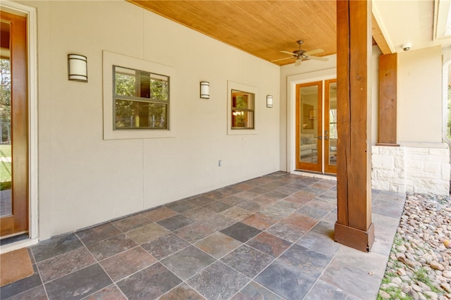 18140 Osage Trail Dr, College Station, TX 77845 - view of patio / terrace featuring a ceiling fan
