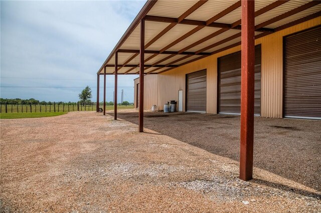 view of patio / terrace featuring an outdoor structure