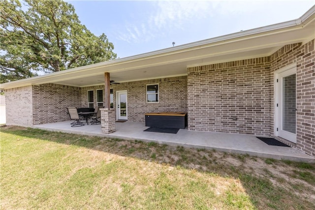 10146 Henley Cv, Iola, TX 77861 - view of patio / terrace featuring a ceiling fan