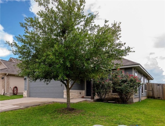 122 Dove Ct, Navasota, TX 77868 - view of property hidden behind natural elements featuring driveway and a garage