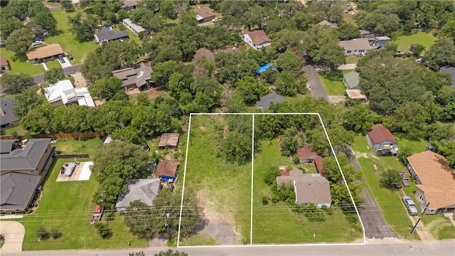 400 S Brazos Ave, Bryan, TX 77803 - aerial view of residential area with property parcel outlined
