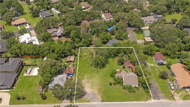 400 S Brazos Ave, Bryan, TX 77803 - aerial perspective of suburban area with property boundaries highlighted