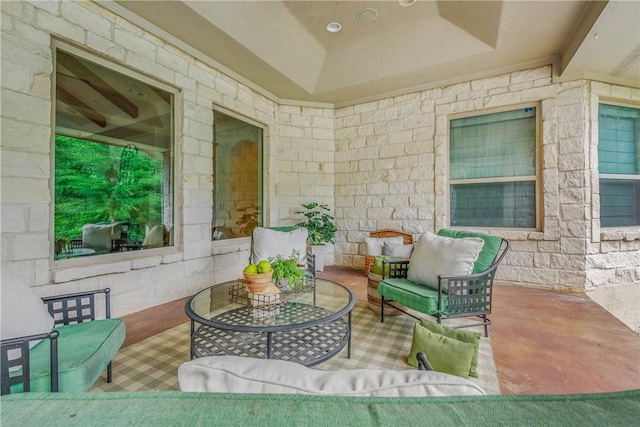 3281 Toltec Trl, College Station, TX 77845 - view of patio with outdoor lounge area