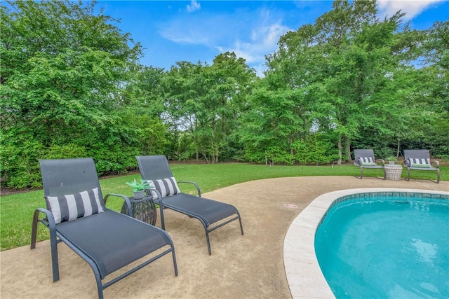 3281 Toltec Trl, College Station, TX 77845 - view of pool featuring a patio and a yard
